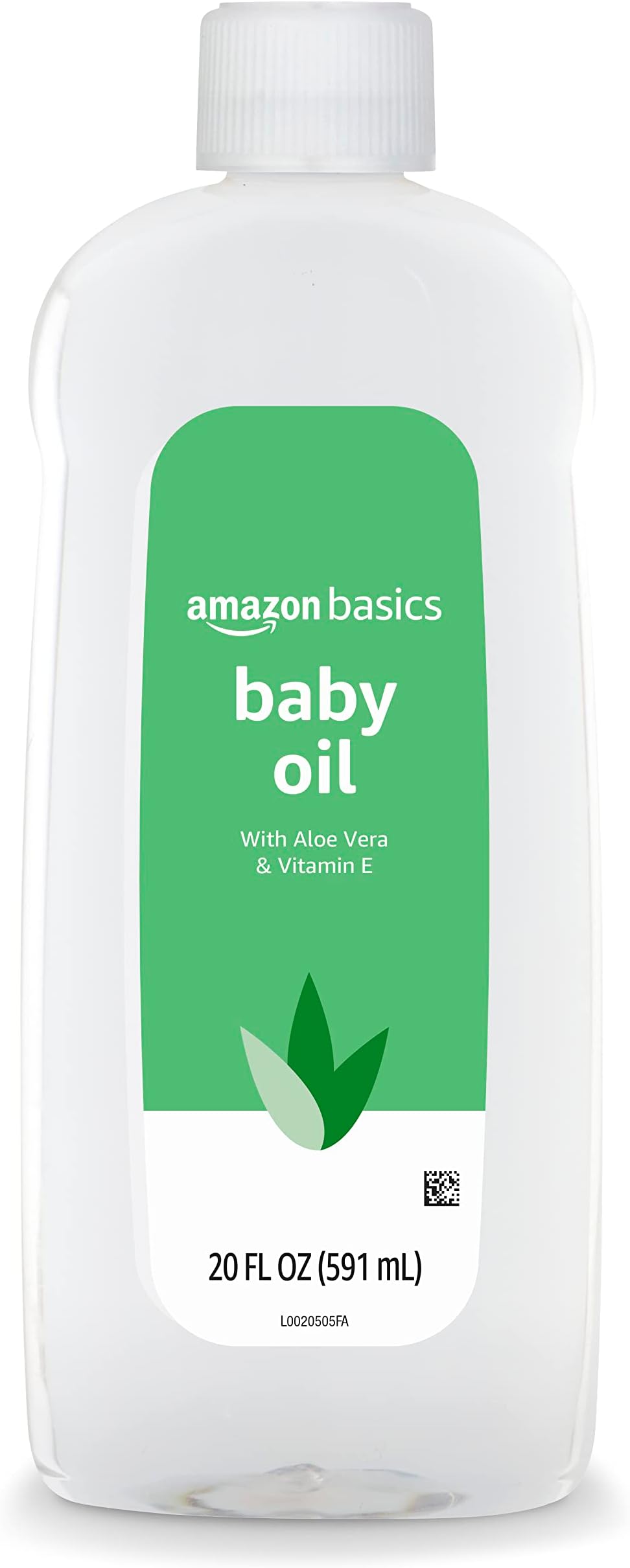 Baby Oil with Aloe Vera & Vitamin E, Helps Prevent Moisture Loss, 20 Fl Oz (Pack of 1) (Previously Solimo)