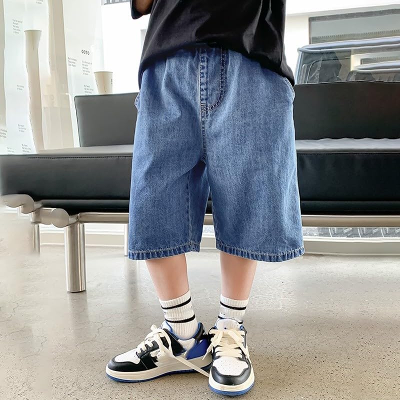 Pantalones cortos holgados de verano para niños y adolescentes de 5 a 15 años 3