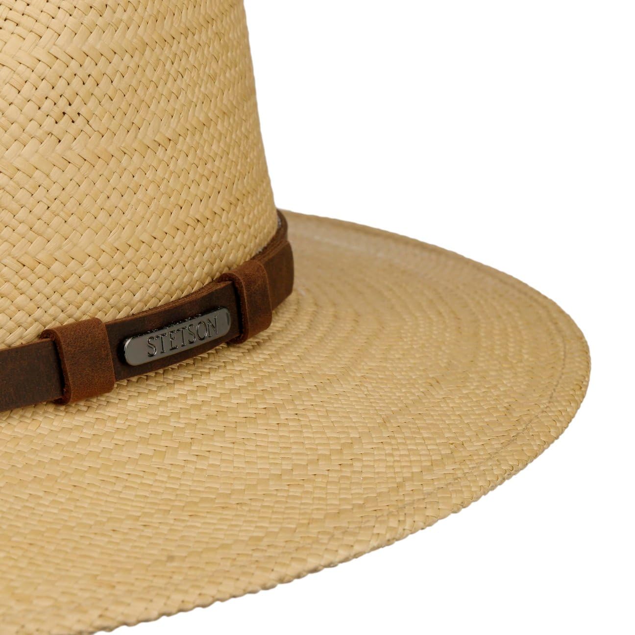Stetson Classic Traveller Sombrero de Paja Panama Proteccion UV 40 Unisex Primavera Verano