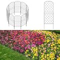 Skcoipsra Decorative Garden Fence 10 Pack, 37.5in(H) x 10.8ft(L) Animal Barrier Fence, Rustproof Metal Fencing for Yard, Dog Rabbits Wire Section Garden Edging Border for Yard Patio Garden, Arched