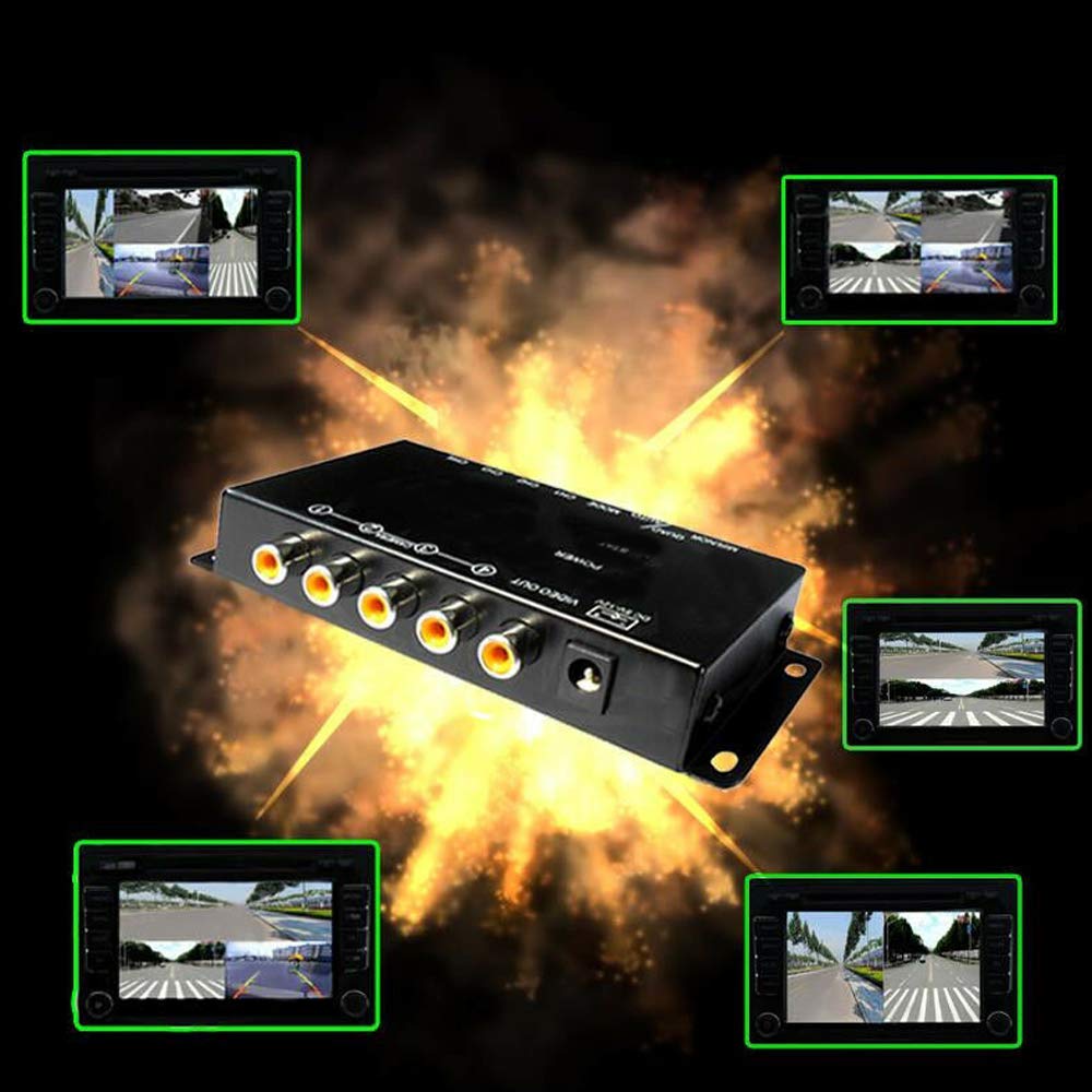 SaiDian 1Pcs Video Quad Splitter 4-Way Mini Processore Multiplexer Switcher per CCTV Telecamera di Sicurezza