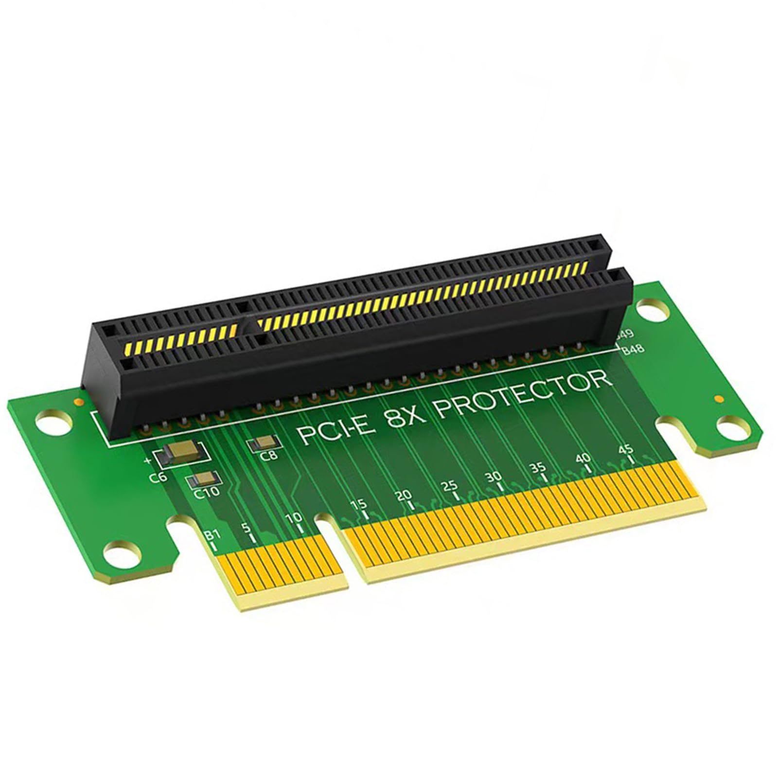PCIE X8 Riser Card Protector, PCI Express PCI-e 90 Degree GPU Adapter for Server and Mining-image-44
