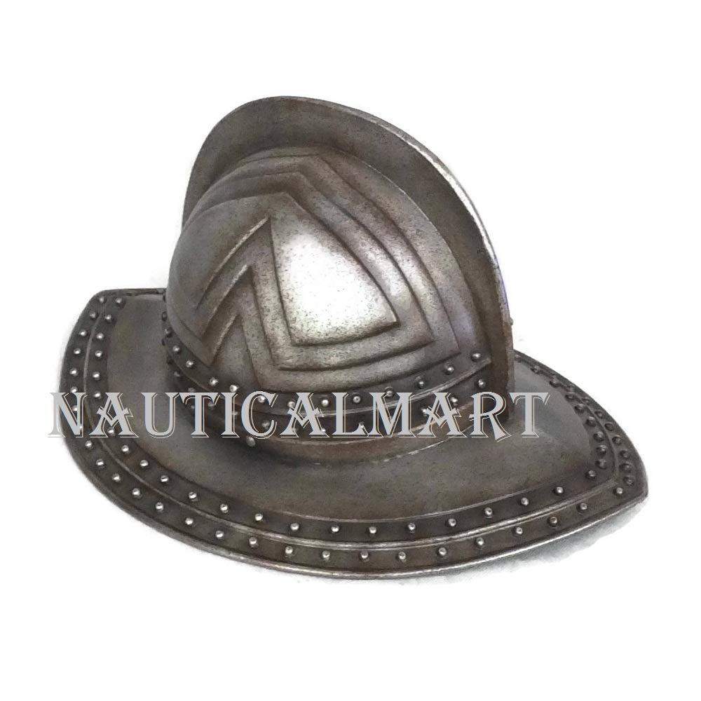 NauticalMart LARP Armor Pikeman's Morion Helmet LARP Helmet Cosplay Helmet Medieval Helmet
