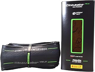 Cinturato Velo Road Bike Tire (Long Rides), Clincher Tubeless Ready, Confident Handle Vari Terrains & Worst Conditions, X-Puncture Protect,(1) Tire, Black or Classic Tan Sidewall / Vari Sizes