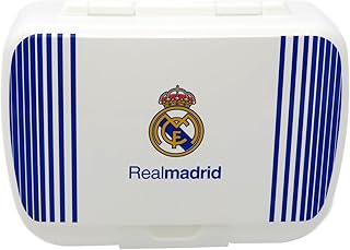 Comprar CYPBRANDS Real Madrid, Sandwichera, Lonchera, Tartera, Porta Alimentos, Merienda, Color Blanco, Producto Oficial