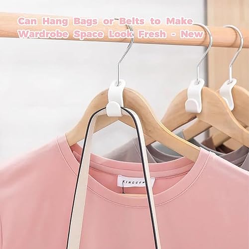 Miniatura 7 de 50 ganchos de conector para colgar, perchas que ahorran espacio, organizador colgante de armario para dormitorio universitario, artículos esenciales