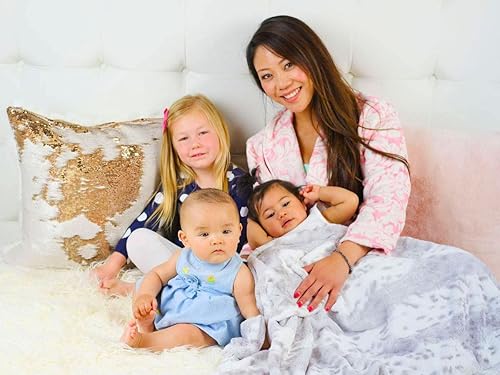 Miniatura 8 de Manta para bebé infantil Channel - Manta de lujo para bebé, esponjosa y cálida - Manta galardonada y acogedora para bebés de invierno (marfil, niños