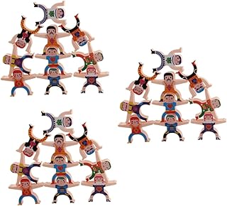 ibasenice 3 Conjuntos De Equilíbrio Empilhamento Brinquedo Desktop Edifício Empilhamento Jogo Blocos De Construção De Plástico Para Empilhar Brinquedo Empilhamento Equilíbrio Conjunto