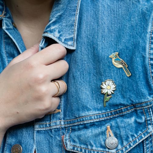Blue Jay Enamel Pin – Hard Enamel Blue Jay Lapel Pin for Birdwatching Gift Ideas | Nature Inspired Bird Lover Jewelry Accessory | Unique Collectible Wildlife Pins and Ornithology Gifts2