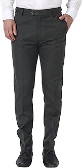 MALENO Slim Fit Men Cotton Blend Formal Trouser