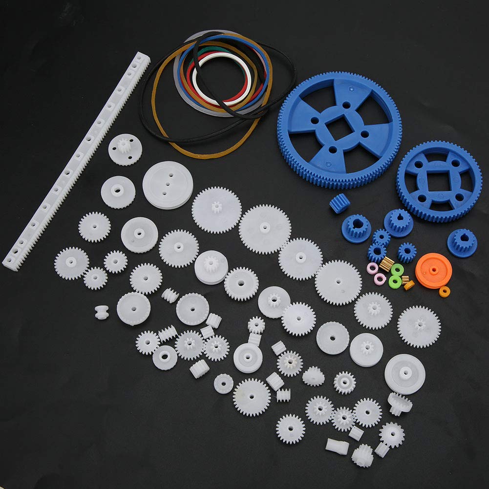 Juego de Engranajes de Plástico, Engranaje de Robot de Bricolaje de Amplia Aplicación Resistente a los Impactos para el Hogar