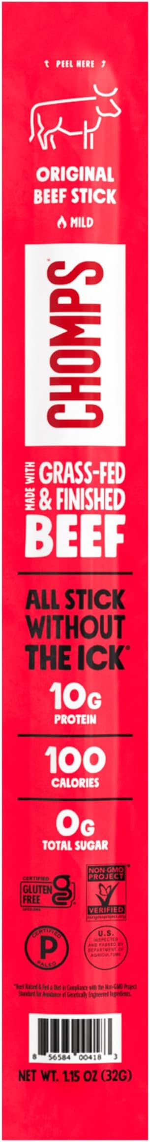 CHOMPS Original Beef Stick, 1.15 OZ