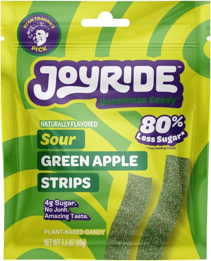 Joyride Sweets Candy Joyride Sour Candy Strips - -Gummy Candy, Candy