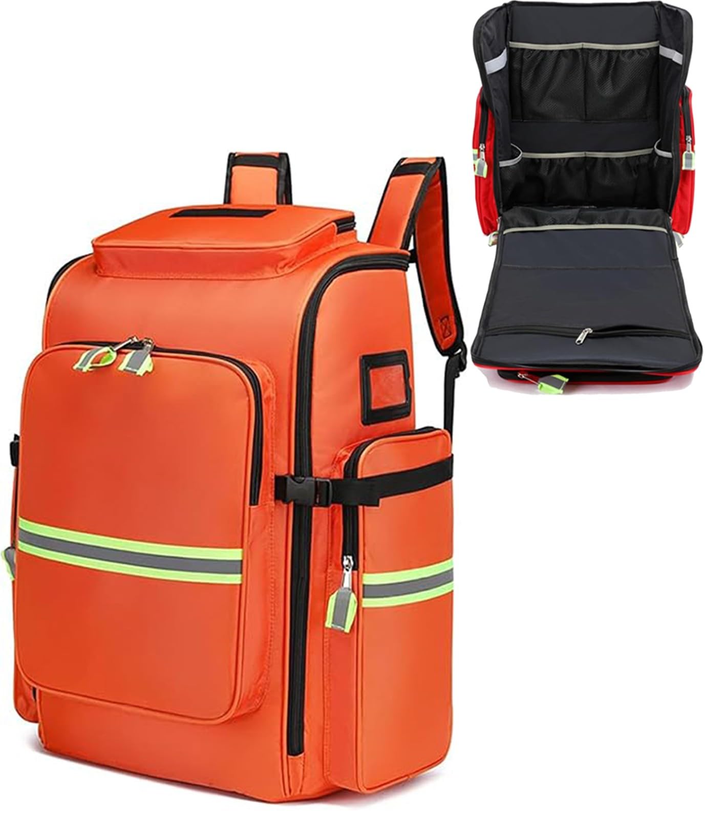 Zaino Medico Di Emergenza Vuoto, Borsa Da Medico, Zaino Infermiere Domiciliare, Zaino Emergenza Multi-Tasca Impermeabile Per EMT, EMS, Vigili Del Fuoco, Agenti Di Sicurezza