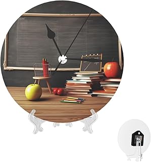 Teacher Classroom Chalkboard Wall Clock Battery Operated, 10