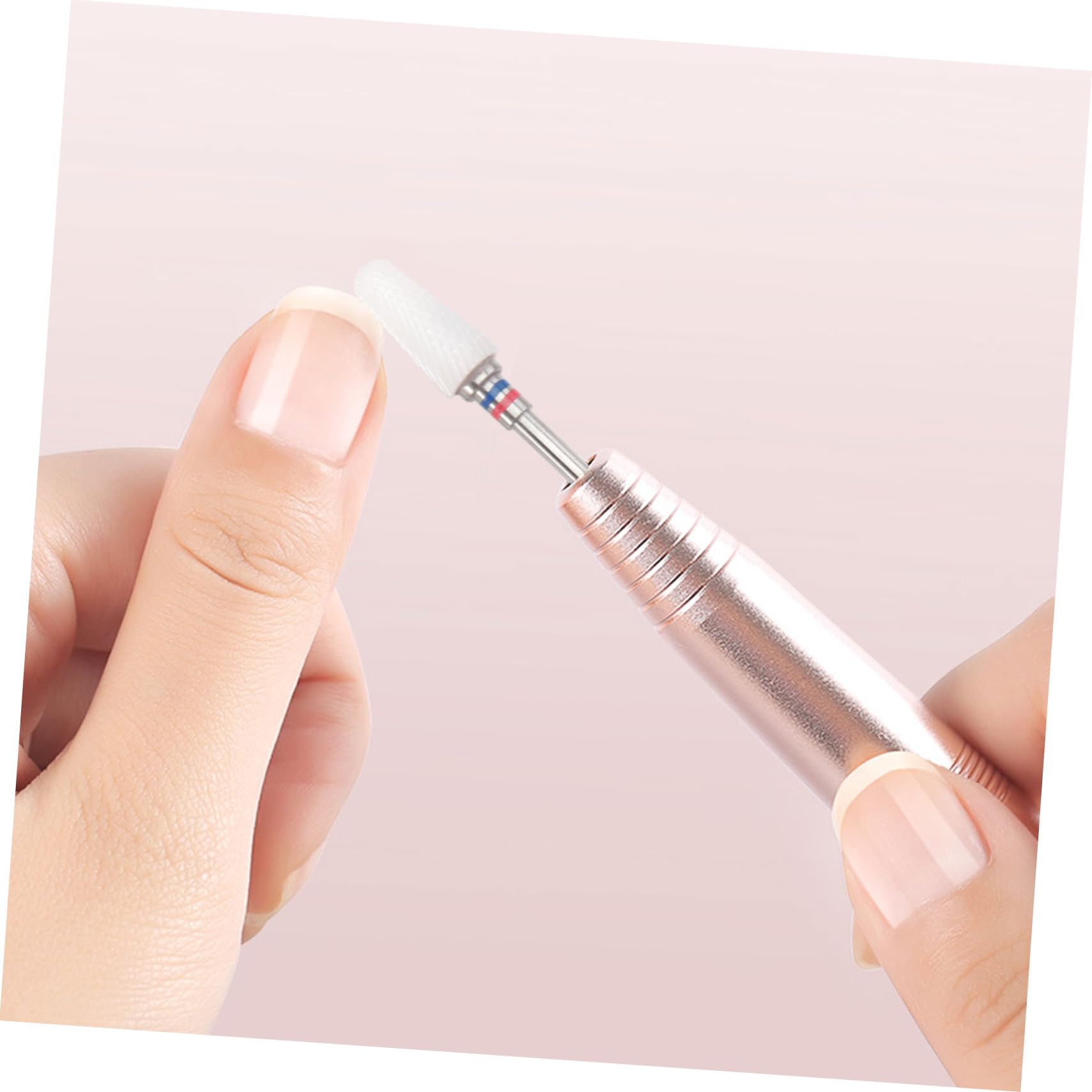 FOMIYES Kit Per Manicure E Pedicure Da 10 Pezzi Set Di Punte Per Trapano Per Unghie in Ceramica Levigatura Limatura E Lucidatura Per Nail Art