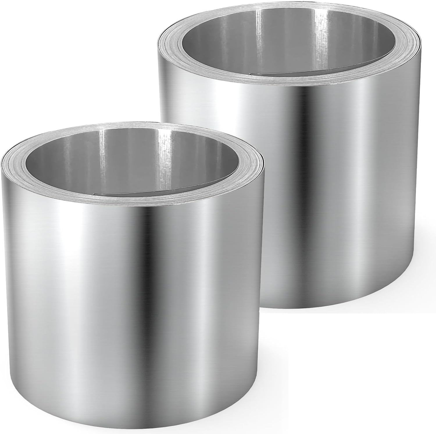 2Pcs 6 in x 50 ft Aluminum Flashing Roll - Roofing Flashing Rolls for Sealing Windows Doors, Shed Weatherproofing Areas