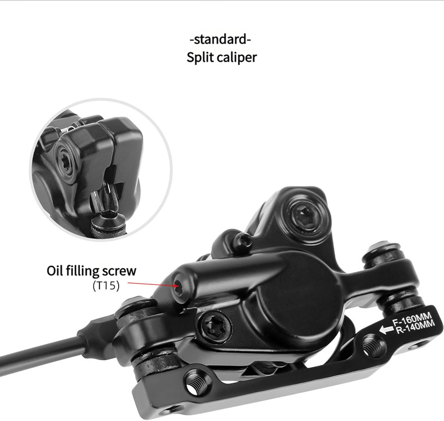 Road Cycling Hydraulic Disc Brake Caliper Precisions Hydraulic Braking Calipers For Bicycles Ensuring Smooth Light Weight Aluminum Bicycles Disc Brakes