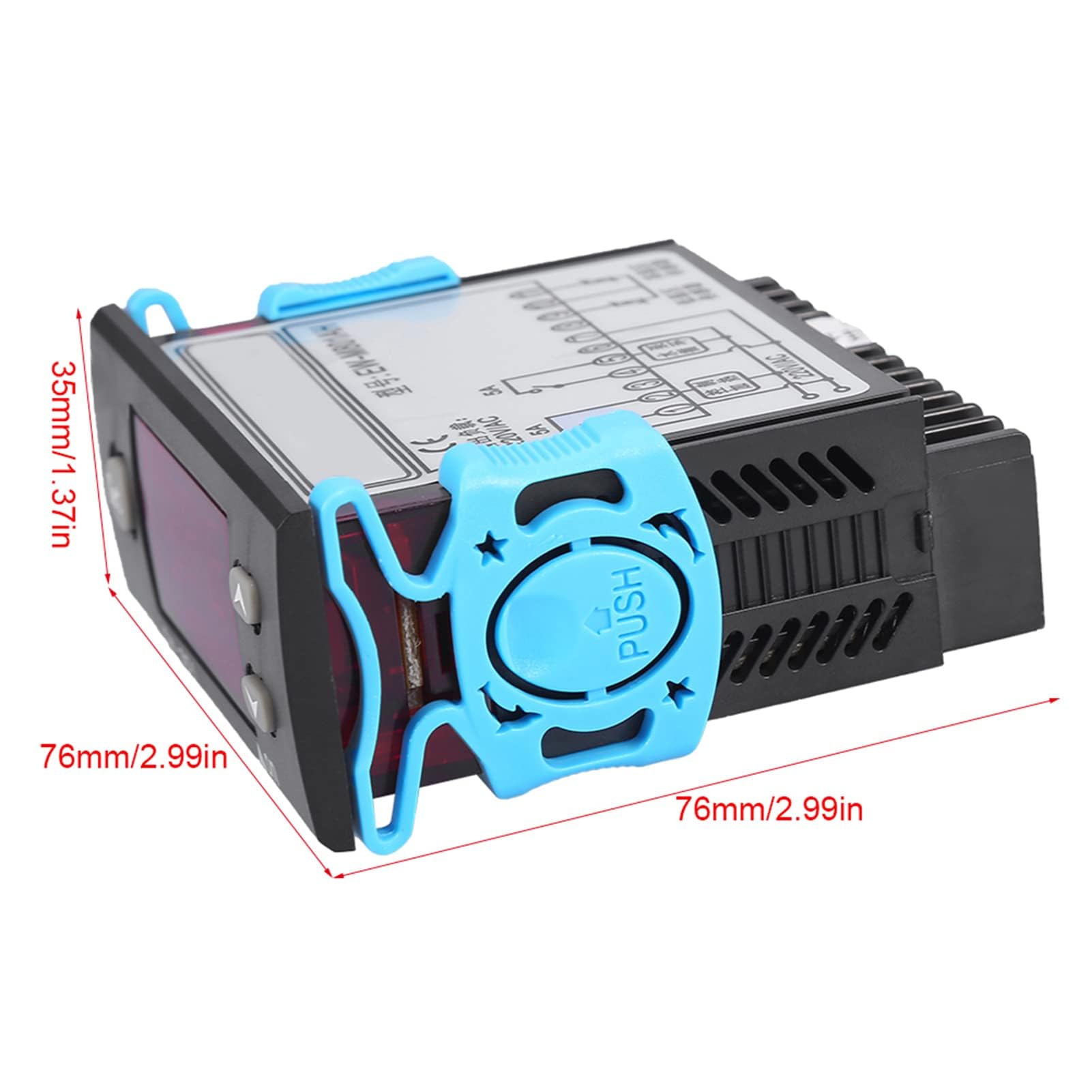 Regolatore di Temperatura Digitale AC220V Termostato Regolatore di Differenza di Temperatura dello Scaldabagno Solare con Sonde Sensore