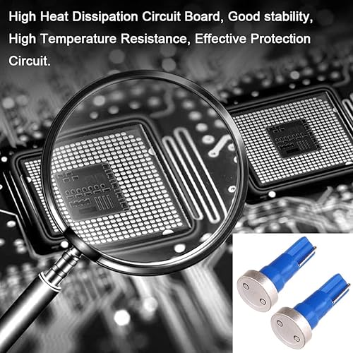 Miniatura 6 de cciyu T5 74 85 58 37 Bombillas LED de alta potencia para panel de instrumentos con casquillo giratorio, 10 unidades