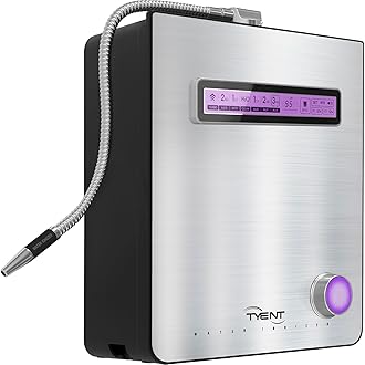 Tyent - Edge 9 Water Ionizer - Dual Filtration System - Hydrogen Enhanced Water Purification - Adjustable pH Settings with Turbo Mode - Touchscreen Interface & Auto-Flow Stop - Advanced Filtration