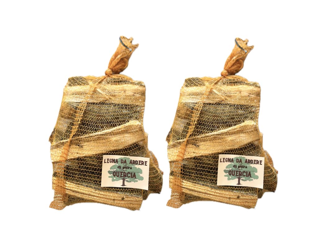 LEGNA DA ARDERE DI VERA QUERCIA E CARPINO - APPENNINO TOSCANO - DISPONIBILE IN SACCHI DA 15KG - ADATTA A FORNI A LEGNA, TERMOCAMINO, BARBECUE E STUFE. (30 KG, 10)