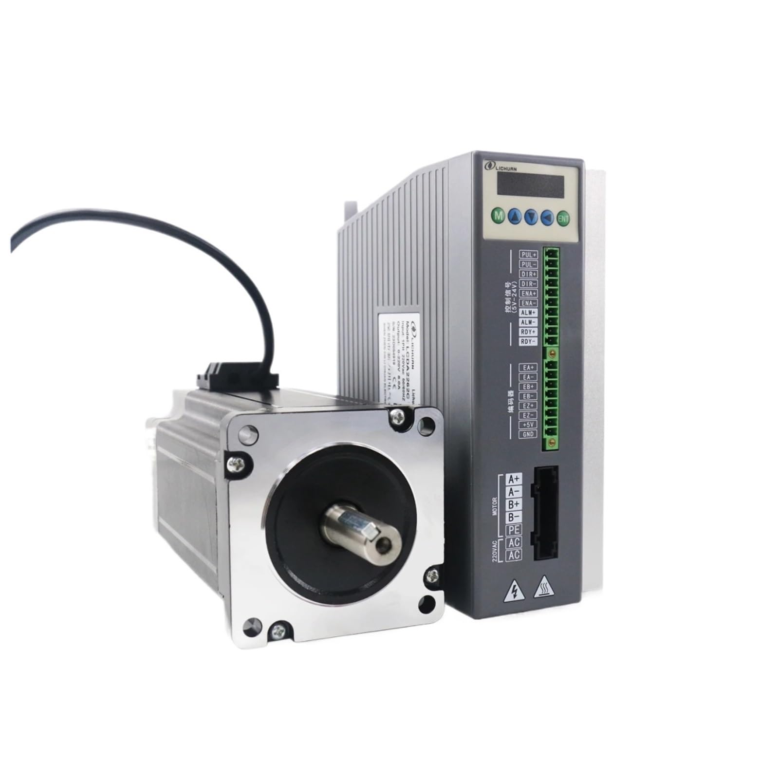 EKFBQBGW AC150V~250V 3A Stepper electronic starter Driver 1000PPR 8.5/12N.m 2Phase Nema34 ClosedLoop Stepper electronic starter Drivers Kit for (Nema34 8.5N.m Kit)
