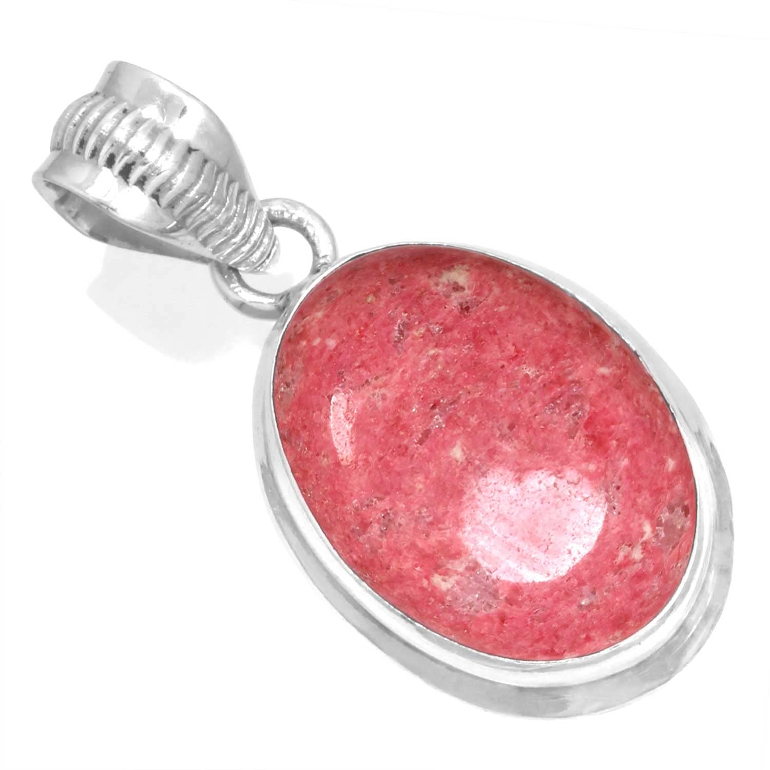 925 Sterling Silver Handmade Pendant for Women 12x16 Oval Gemstone Boho Silver Jewelry for Gift (99545_P)-image-46