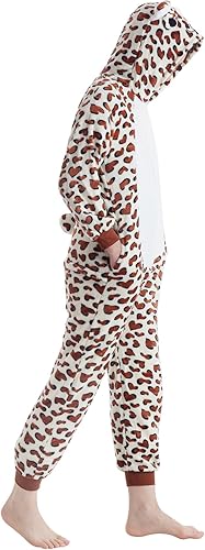 Miniatura 4 de Ishua Cheetah Onesie, Leopard Costume Onesie, Children Cheetah Animal Onesie Costumes, Leopard Oneside Costume Halloween(130)