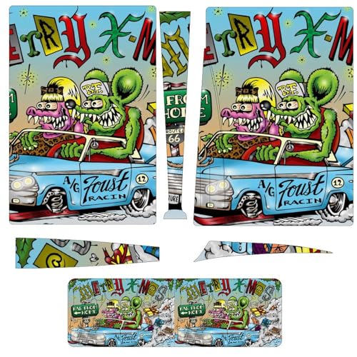 PS5 XLV[ bg tBN Rat Fink PS5یXebJ[ yPS5p fBXNŁzیJo[ vCXe[V5 XebJ[ یV[ PS5XLV[ Q[@̃V[ ANZT[ wh~ 킢 ^ Gǂ UM