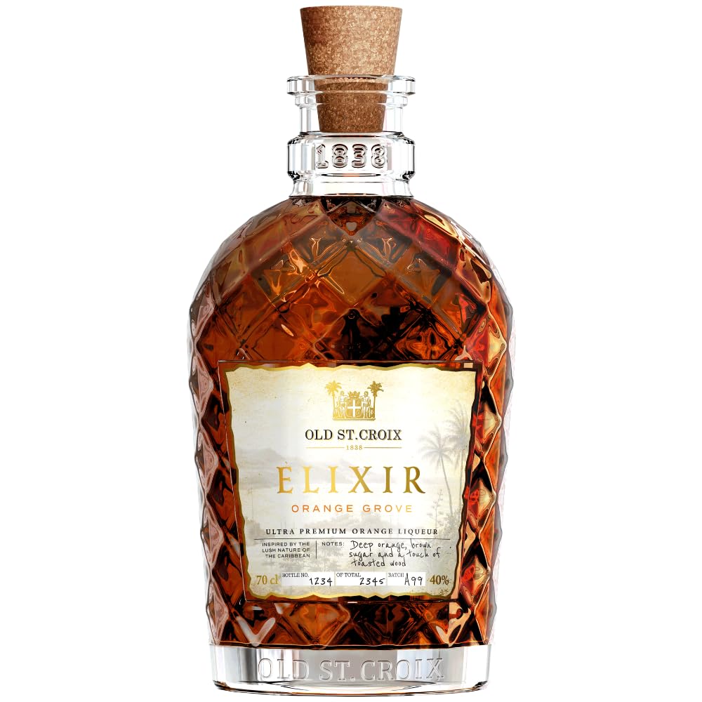 Old St. Croix | 1838 Orange Grove | Orangenlikör & Bitter | Mit Aromen von Orange, Mandarine & Gewürzen | 700 ml | 40% vol.