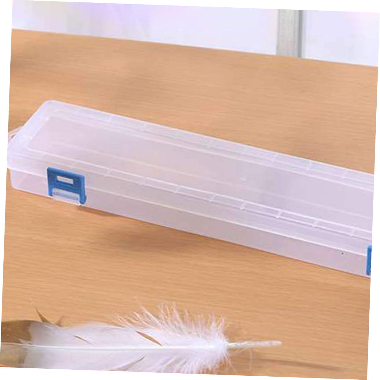 Superio - Bac de rangement en plastique avec couvercle, boîte pour sous