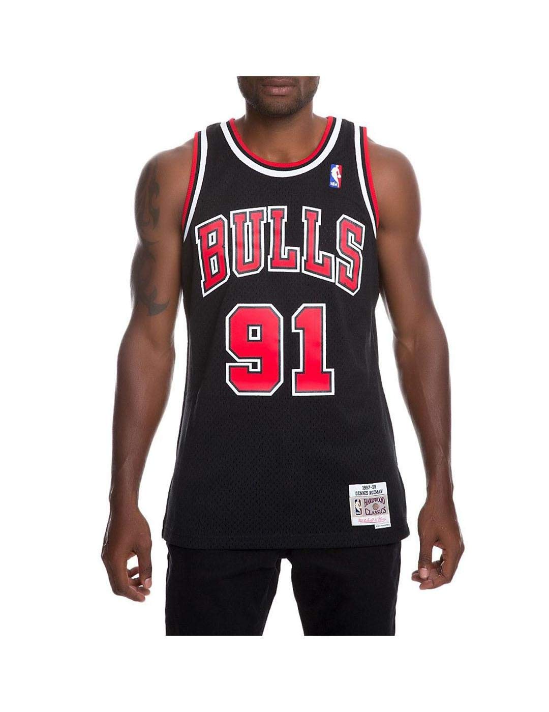 Mitchell & Ness NBA Swingman Jersey 2.0 Chicago Bulls (D. Rodman #91 - Black, M)