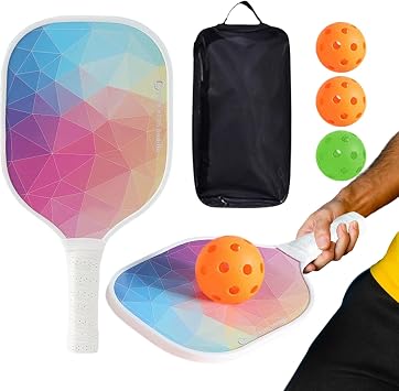 Pickle Ball Paddles Ergonomic Grip Sports Training