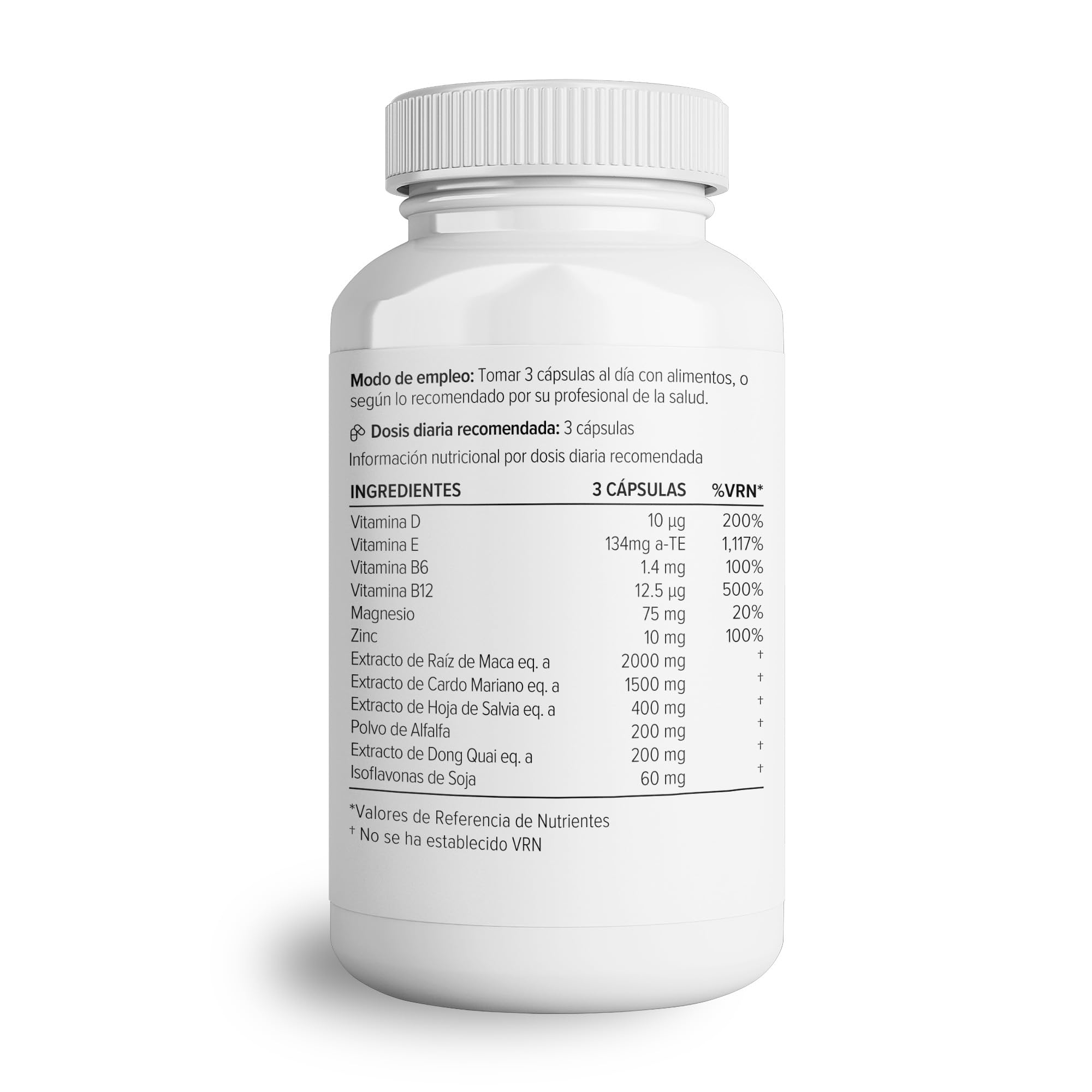 Theonia Complejo Menopausia Suplemento para Mujeres | Vitamina B6 para Regulación Hormonal, Magnesio y Zinc - Maca, Salvia, Dong Quai - 60 Cápsulas Vegetarianas