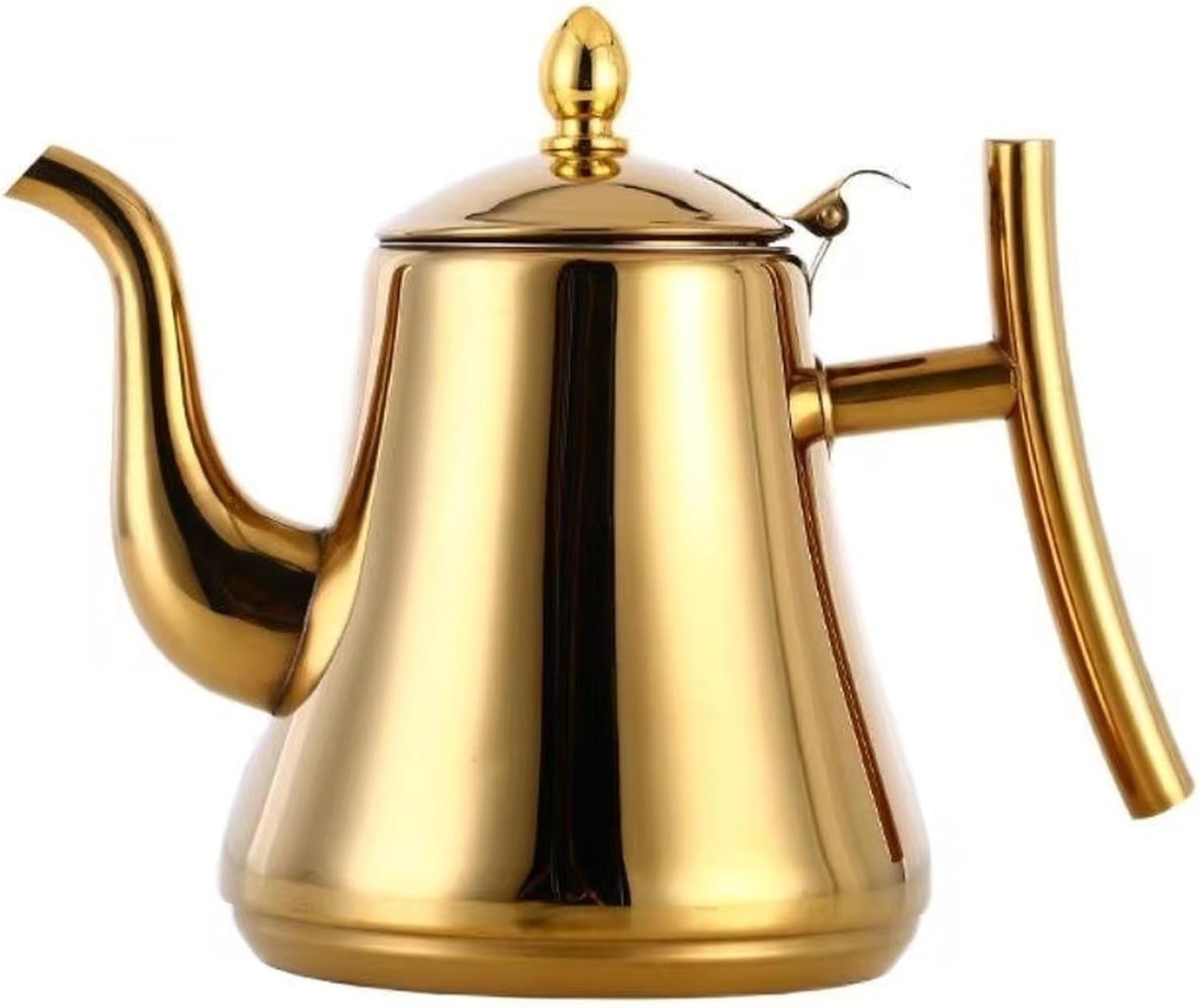 [XMTAN] ステンレスやかん お茶入れ コーヒーポット ジャグ ストレーナー付き ティーやかん 燃焼ケトル 家庭用 フタ付き 0