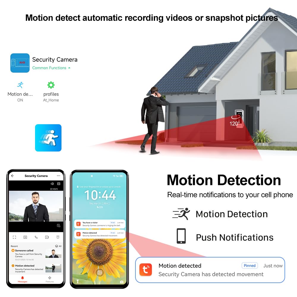 Sistema de intercomunicación de Timbre Visual por Cable de 7 Pulgadas 1080p Pantalla táctil de monitoreo Interior de Alta definición Timbre Exterior infrarrojo WiFi Tuya para Apartamentos