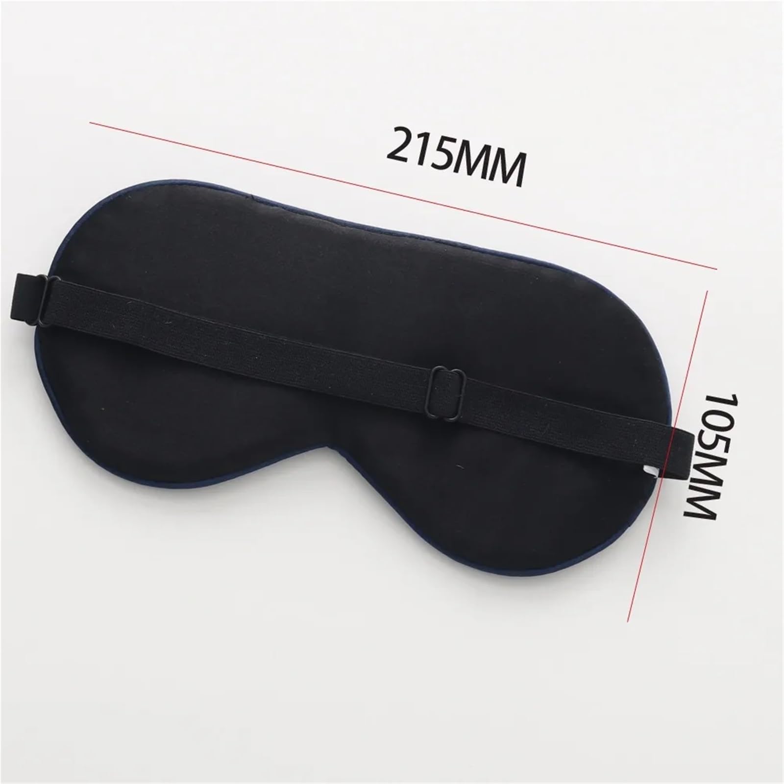 3-teilige Seiden-Schlafmaske, echte Seiden-Augenmasken mit verstellbarem Riemen for Schlafen, blockiert Licht und reduziert geschwollene Augen für Schlaf(Black)