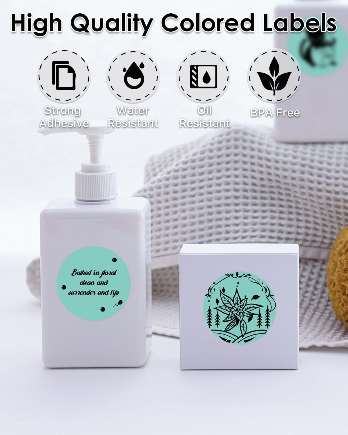 iEager 2 Inch Round Thermal Labels, Circle Thermal Printer Stickers, Durable Circular Label Printer Sticker for Business, Logo, Gift, 500 Labels/Roll, Green - Image 3