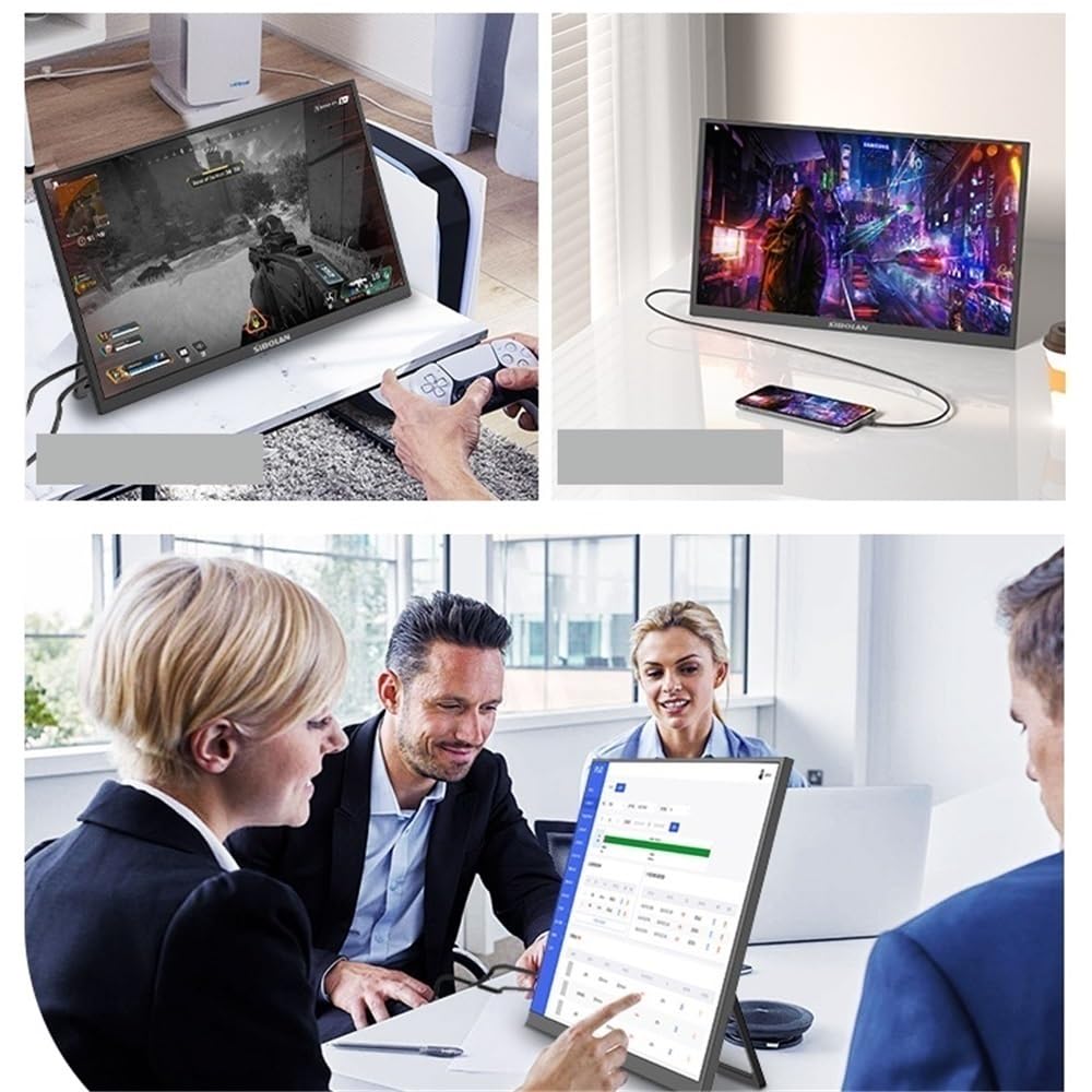 Monitor portatile da 18,4 pollici con schermo secondario esteso 4k for laptop, telefono cellulare, esterno Monitor per Smart Working