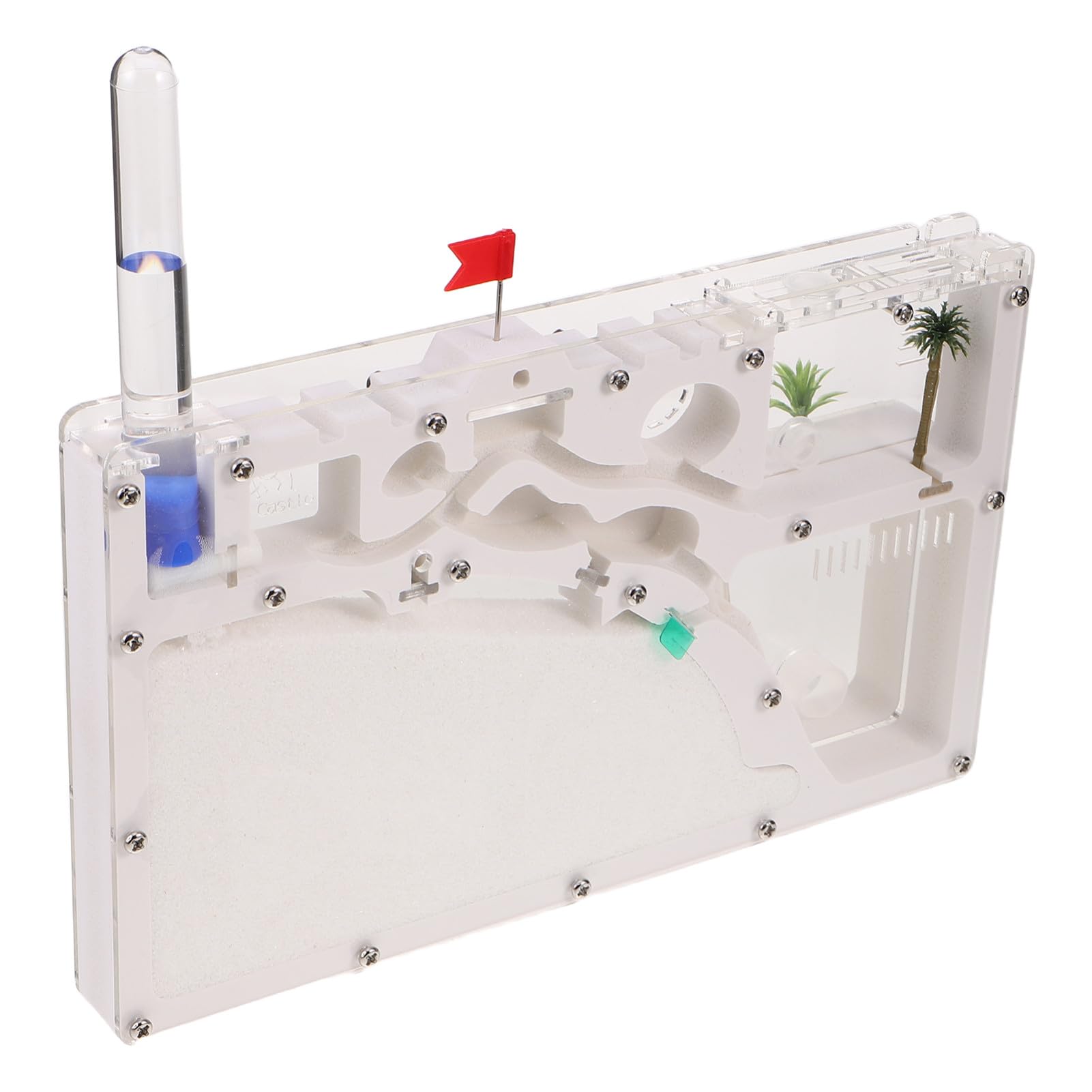 TOYANDONA Ant Farming Castle mit Transparenten Wänden Ökologisches Ameisenhaus Terrarium Geräumiger Lebensraum für Verschiedene Arten Lernspielzeug für Naturwissenschaftliche Experimente im