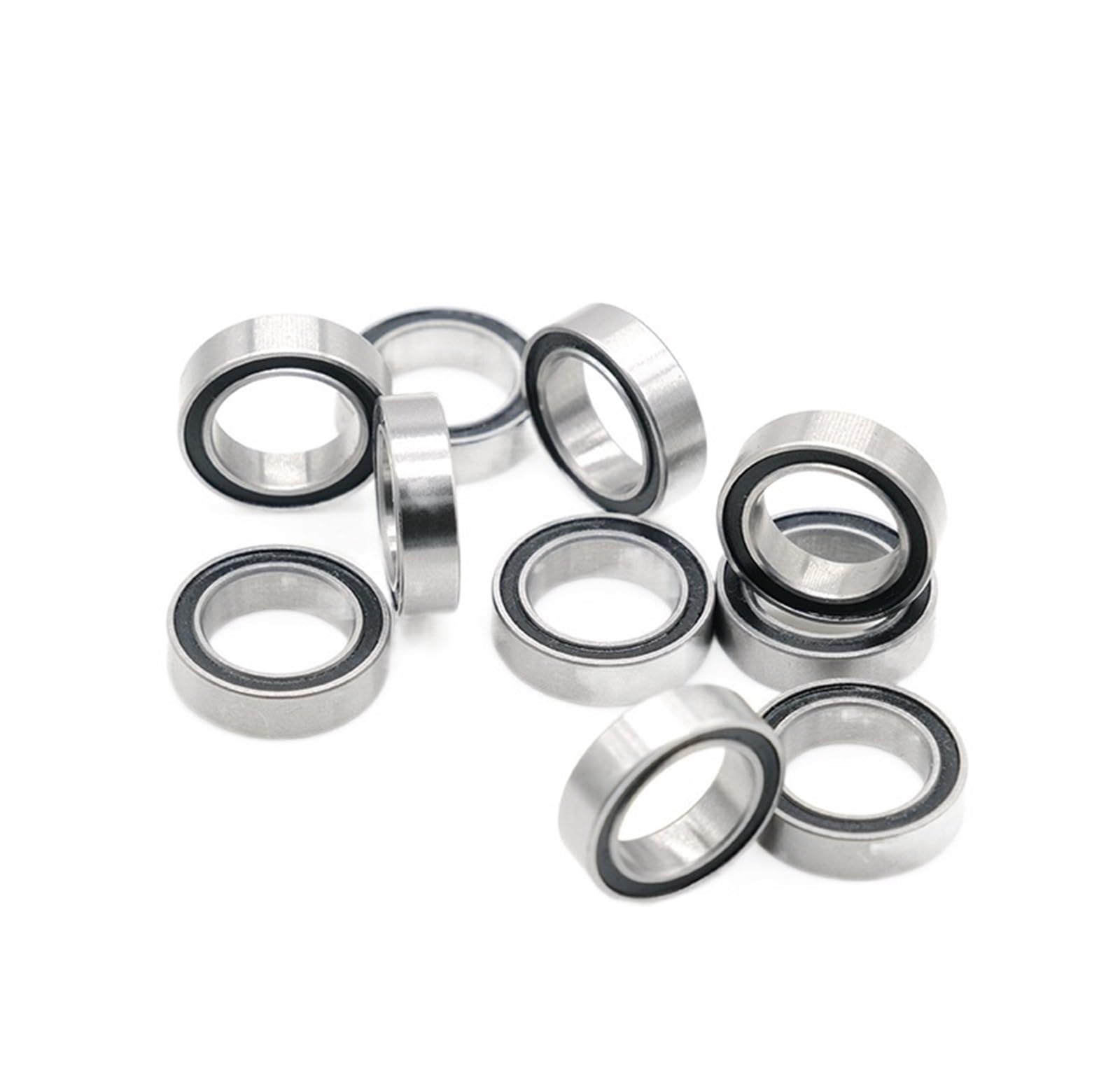HYUJNAFZR Bimetal Seal Shield Micro deep Groove Bearing 10pcs S6700-2RS 10x15x4mm Stainless Steel Ball Bearing
