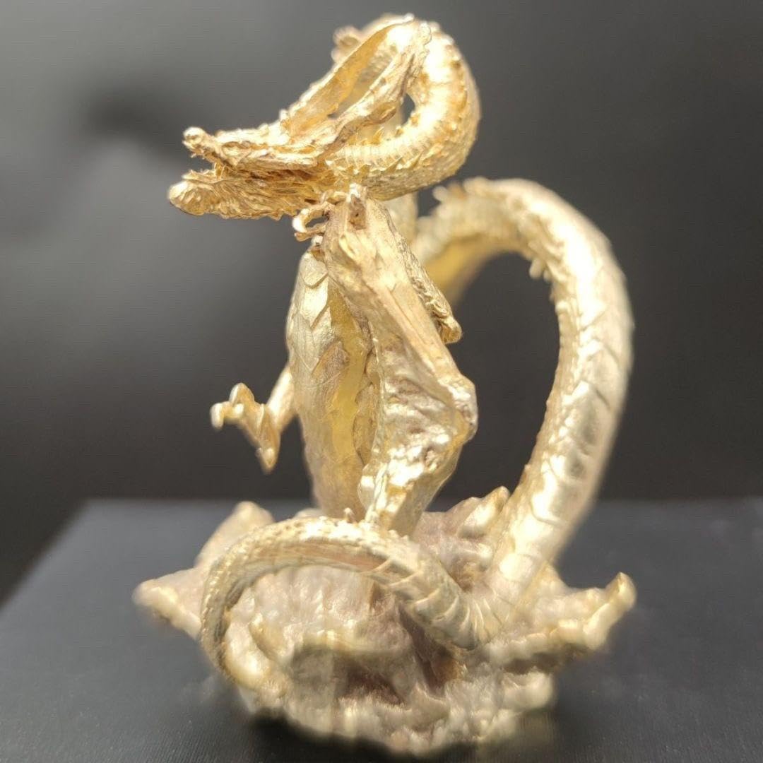 Amazon.co.jp: 風水 龍 Ver2ー 金属 5.5cm 置物 竜 玄関 風水