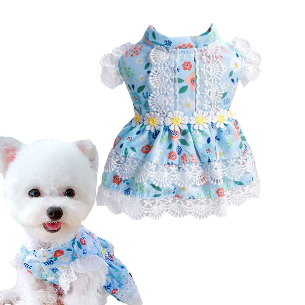 Amazon | ABRRLO 犬 猫 ワンピース お姫様 スカート レース ドレス 春