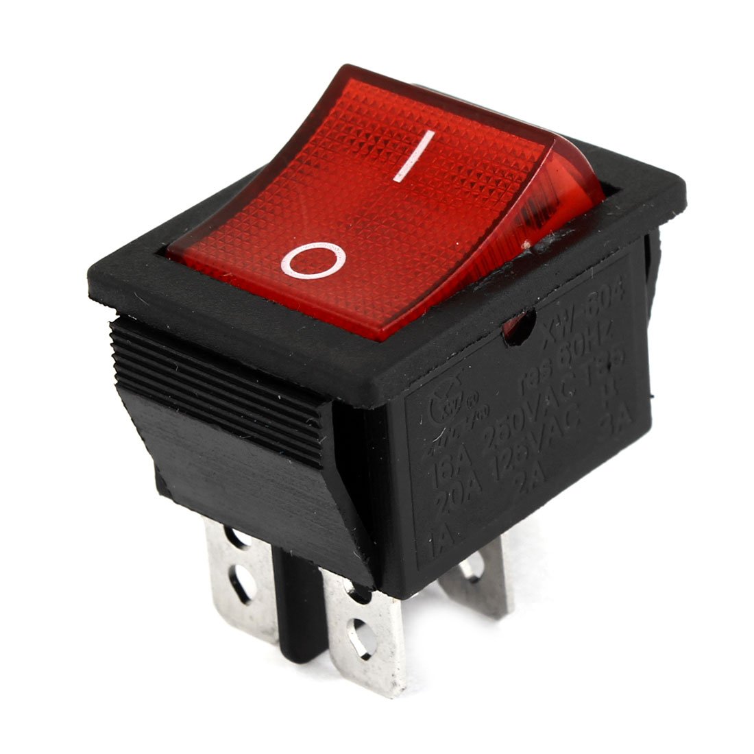 Aexit AC 16A/250V Control electrical 20A/125V On/Off DPST Snap In Boat Rocker Switch