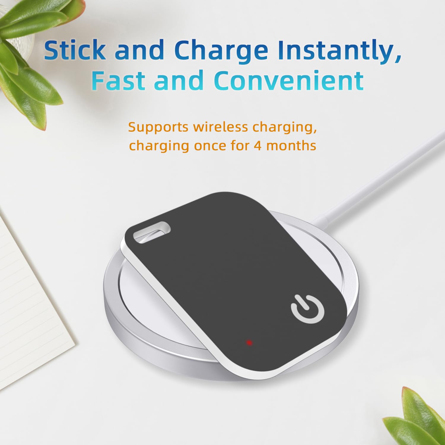 Slim Wallet Tracker Card Ricaricabile Key Wallet Finder Compatibile con Apple Find My (solo iOS) Ricerca articoli per tag bagagli telefoni cellulari passaporti