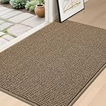 BEQHAUSE Dirt Trapper Door Mat 32" x 48", Non-Slip Washable Doormats Entrance Mat, Dirt Resistant and Absorbent Welcome Mat, Low Profile Floor Mats for Front Back Door and Entryway, Taupe