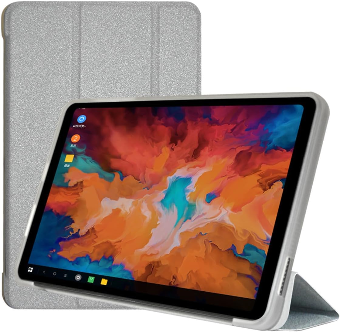 Folio Stand Case for ALLDOCUBE iPlay60 Mini Pro / iplay60 mini Turbo Case Tablet 8.4 inch 2024 Cover with Stand Function Protective Case (Silver)