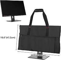 Vista 7 de Trunab Funda de transporte de viaje para pantallas LCD y monitores de 27", con forro acolchado de terciopelo, bolsa protectora para monitor Negro
