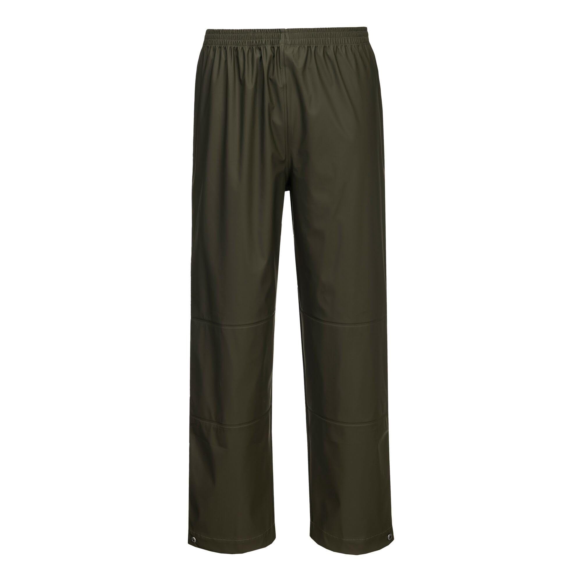 Portwest Men's Forest Nights S650 Flexatex Chem Trousers Chemical Resistant Work Safety Overtrousers Waterproof Breathable Pu Coated Polyester Antifungal Welded Seams Adjustable Hems Pfas Free, Small